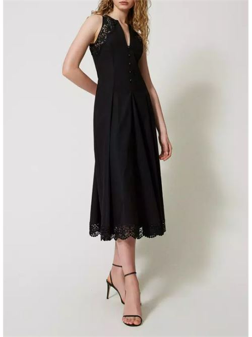 LONG DRESS TWIN SET | 251TT209000006 NERO